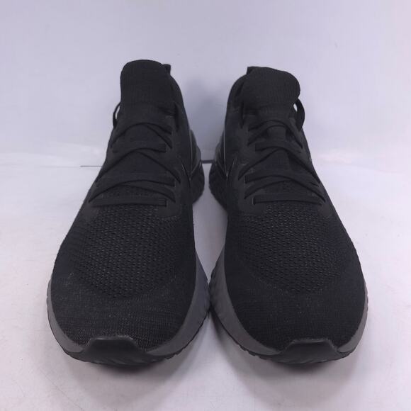 Nike Epic React Flyknit 2 Athletic Shoe Mens Size 13 BQ8928-001 Black Gray - Picture 2 of 10